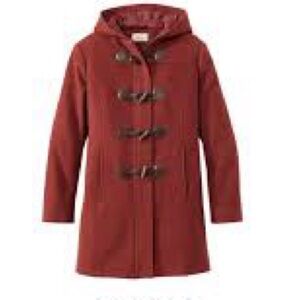 Vintage L.L.Bean wool-blend hooded duffel coat classic with toggle closures
